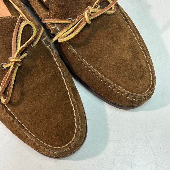 VERY GOOD Rancourt & Co. x Polo Ralph Lauren Snuff Suede Moccasin Loafer USA 11 - Picture 7 of 14